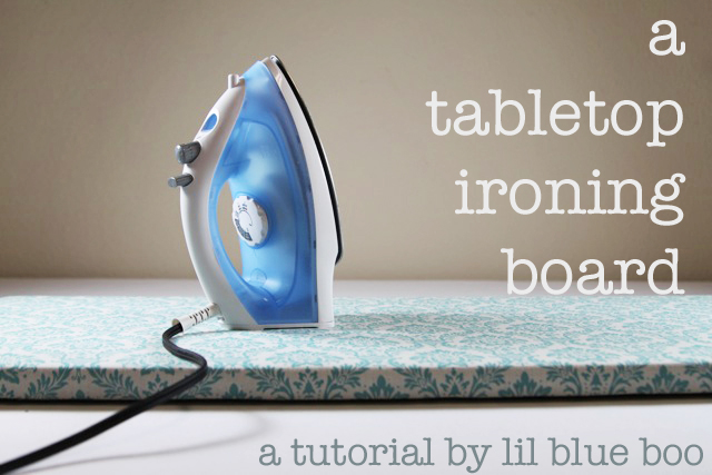 A Tabletop Ironing Board A Tutorial