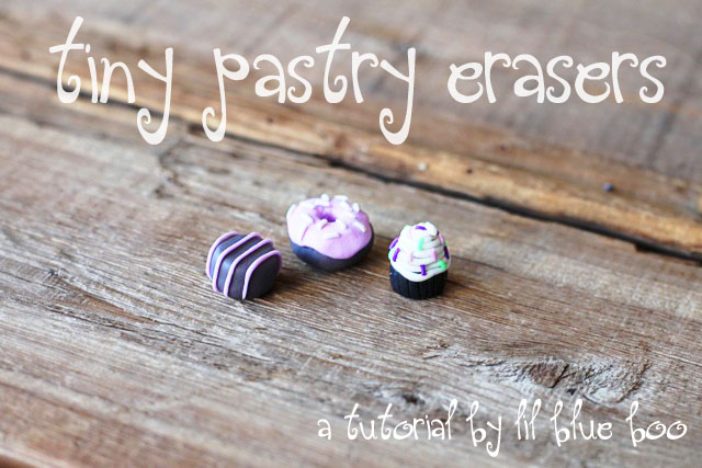 Tiny Pastry Erasers A Tutorial