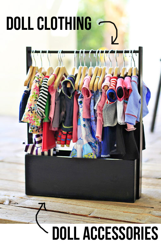 dolls clothes rack