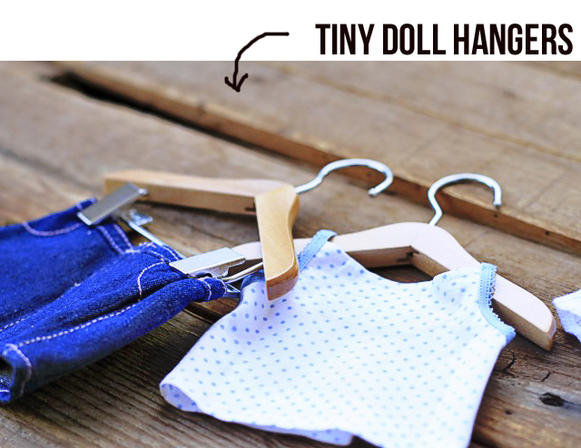 diy doll clothes hangers