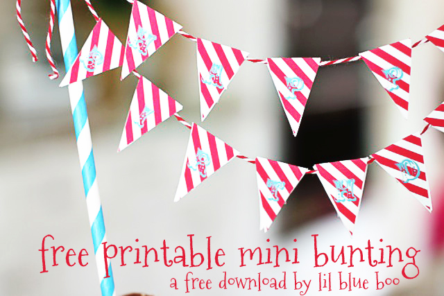 happy birthday cake banner printable