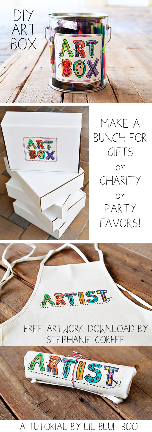 Kids Artists: Christmas gift paper bag