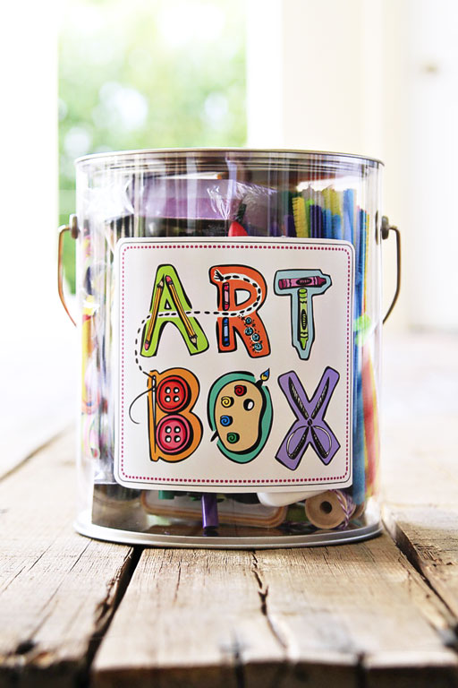 The Gift of Art (DIY Art Box and Free Artwork Download)