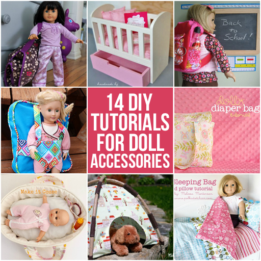 14 Diy Tutorials For Doll Accessories - How To Make Diy American Girl Doll Clothes