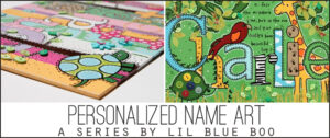 How to make personalized name art series via lilblueboo.com