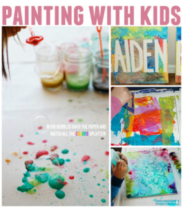 Fun painting activities for kids via lilblueboo.com