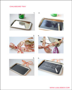 Chalkboard Tray Tutorial PDF via lilblueboo.com