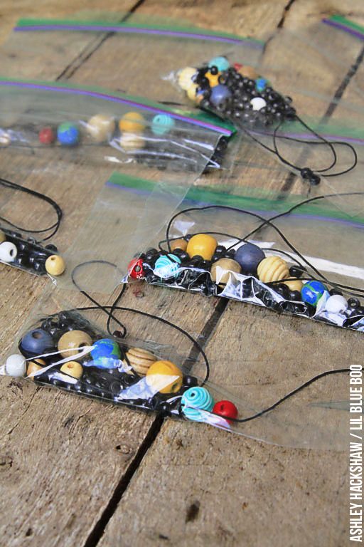 solar system necklace lesson