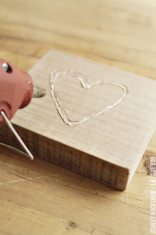 Torched Wood Project - Scrap Wood Hearts - How to Age Wood