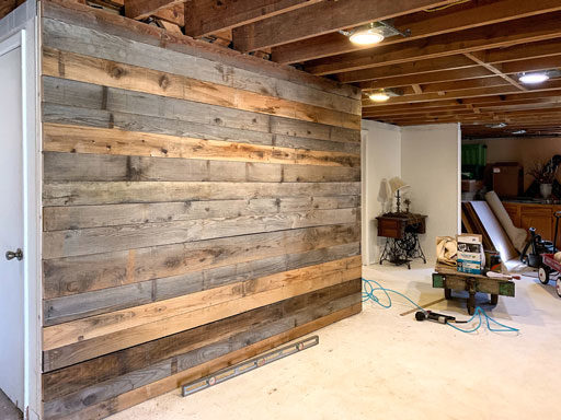 Barnwood wall