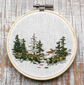 Rainbow Embroidery Stitching - My Travel Hoop Projects - Ashley ...