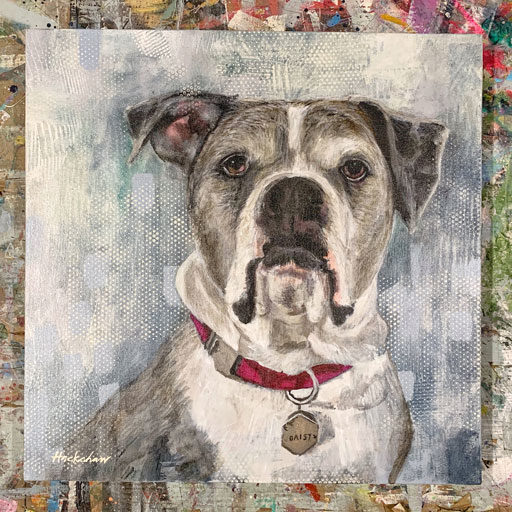 Pet Portraits by Ashley Hackshaw - Dog painting